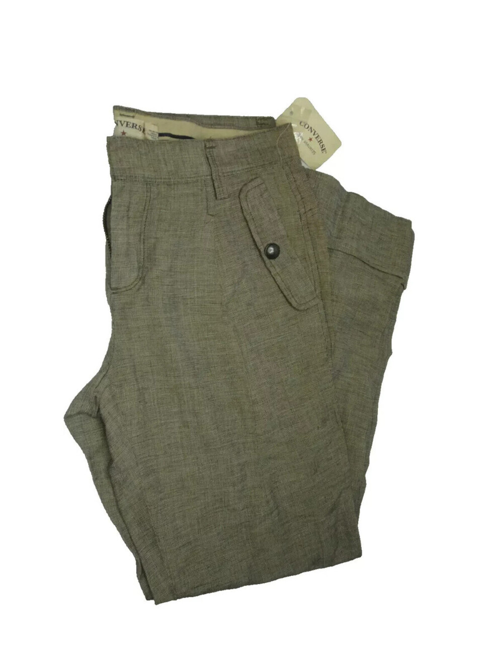 Converse X John Varvatos Womens Tweed Pants Brown Size 4 Vintage **NEW**